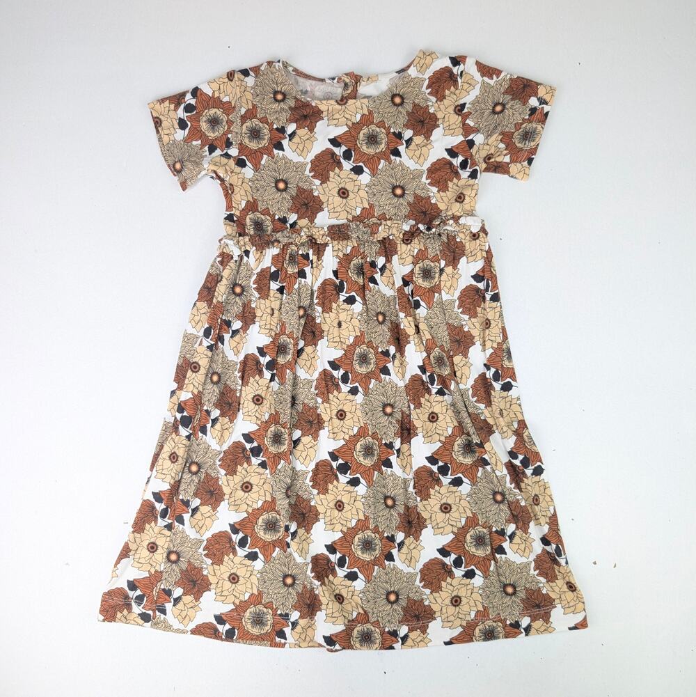 Kate Quinn Fall Floral Bamboo Dress - Girl's 8Y